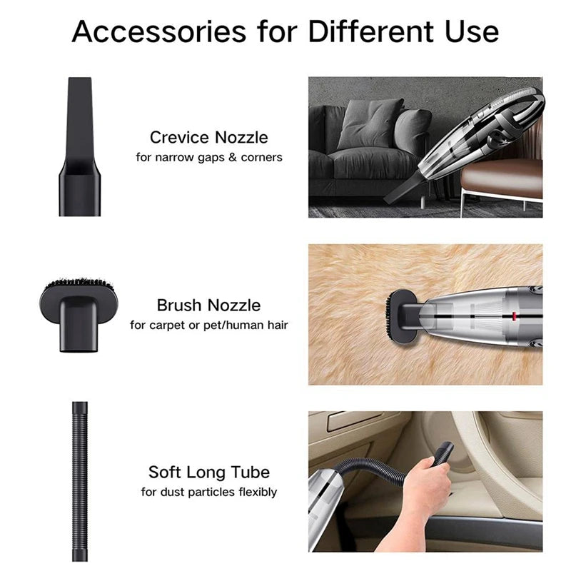Aspirateur Portable Sans Fil USB Poils d'Animaux – Mini Aspiro Sec & Humide Voiture Maison | Nettoyage Rapide