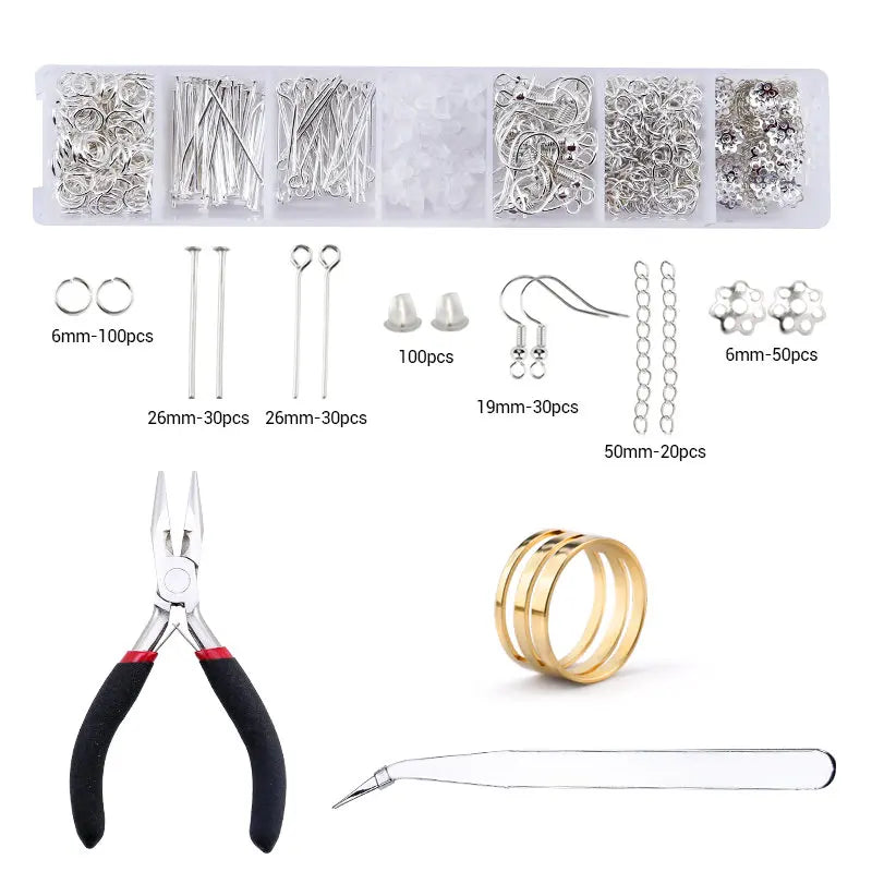 Kit Complet Création & Réparation Bijoux DIY – Outils, Fils Cuivrés, Fils & Accessoires Bijouterie | Idéal Débutantes & Créatrices Fait Main