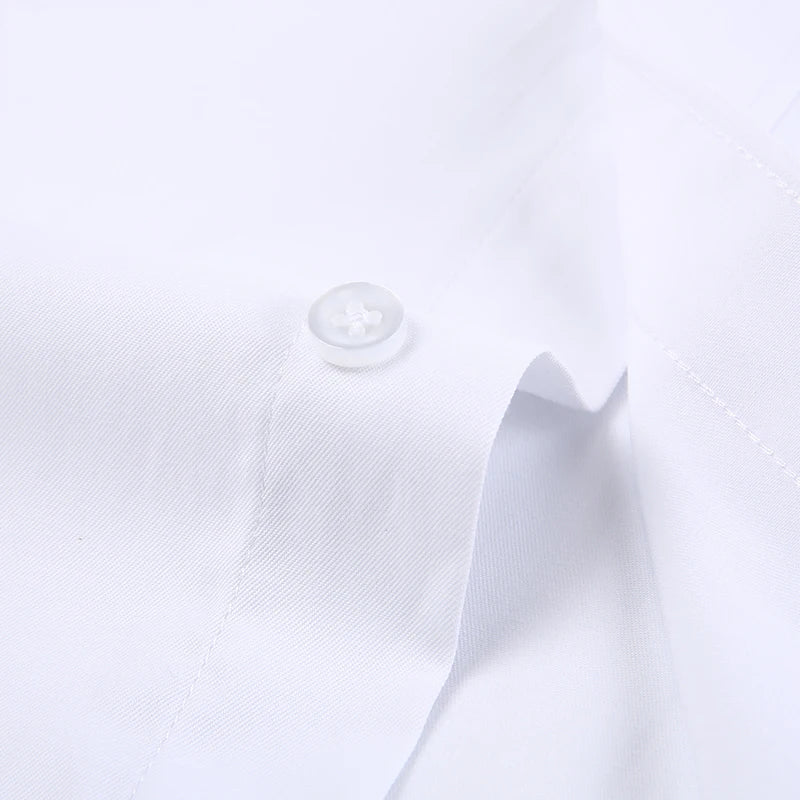 Herrenhemd Klassisch Langarm Regular Fit Formell Business Büro Weiß Einfach Elegant Casual – Trendiges Hemd | Premium Herrenmode