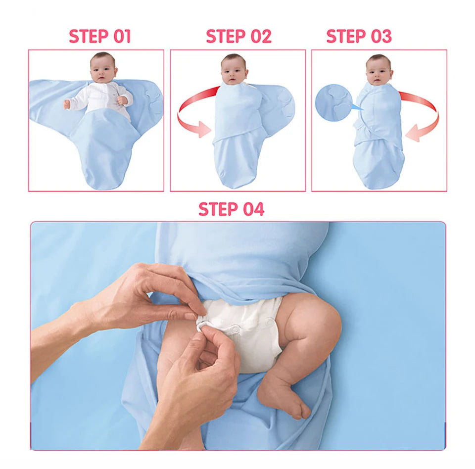 Gigoteuse Bébé Fille 100% Coton – Sac de Couchage Emmaillotage Enveloppe Cocon Nouveau-Né