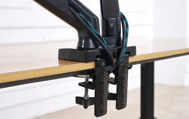 Support Double Écran NB A5C F160 – Bras Articulé à Ressort 10''-27'' | 360° Rotatif Bureau 2-9kg