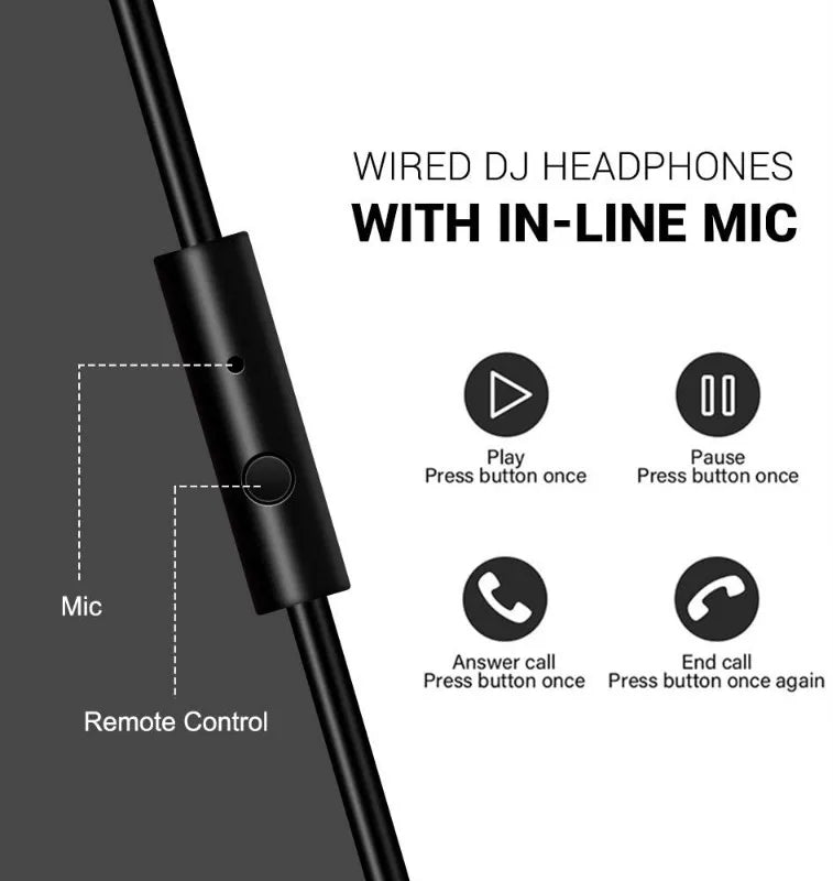Oneodio Casque Studio DJ HiFi – Filaire Over-Ear Monitoring Musique & Gaming | Micro Intégré PC & Téléphone