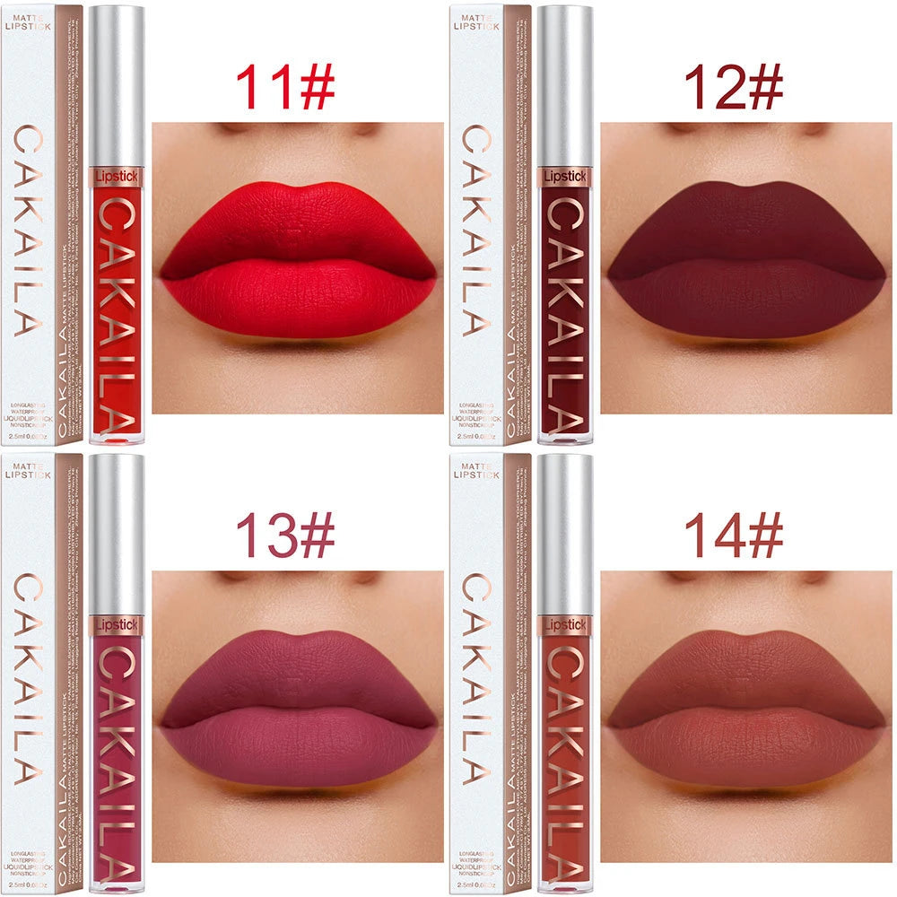Gloss Velvet Mat Waterproof Longue Tenue – Texture Soyeuse & Hydratante | Cadeau Maquillage Femme