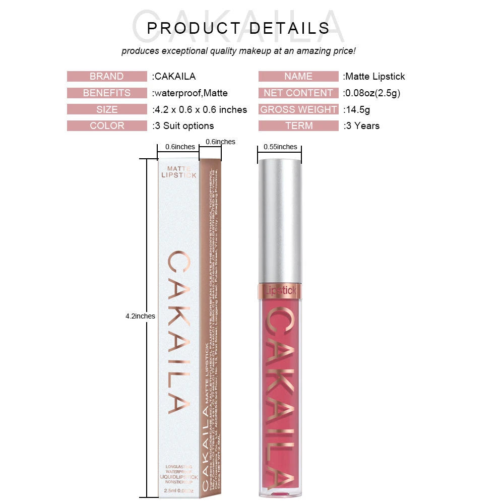Gloss Velvet Mat Waterproof Longue Tenue – Texture Soyeuse & Hydratante | Cadeau Maquillage Femme