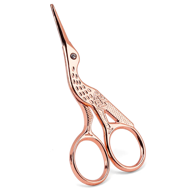Ciseaux Sourcils & Cils Maquillage Inox – Coupe-Poils Visage & Cuticules Manucure | Outil Beauté Multifonction