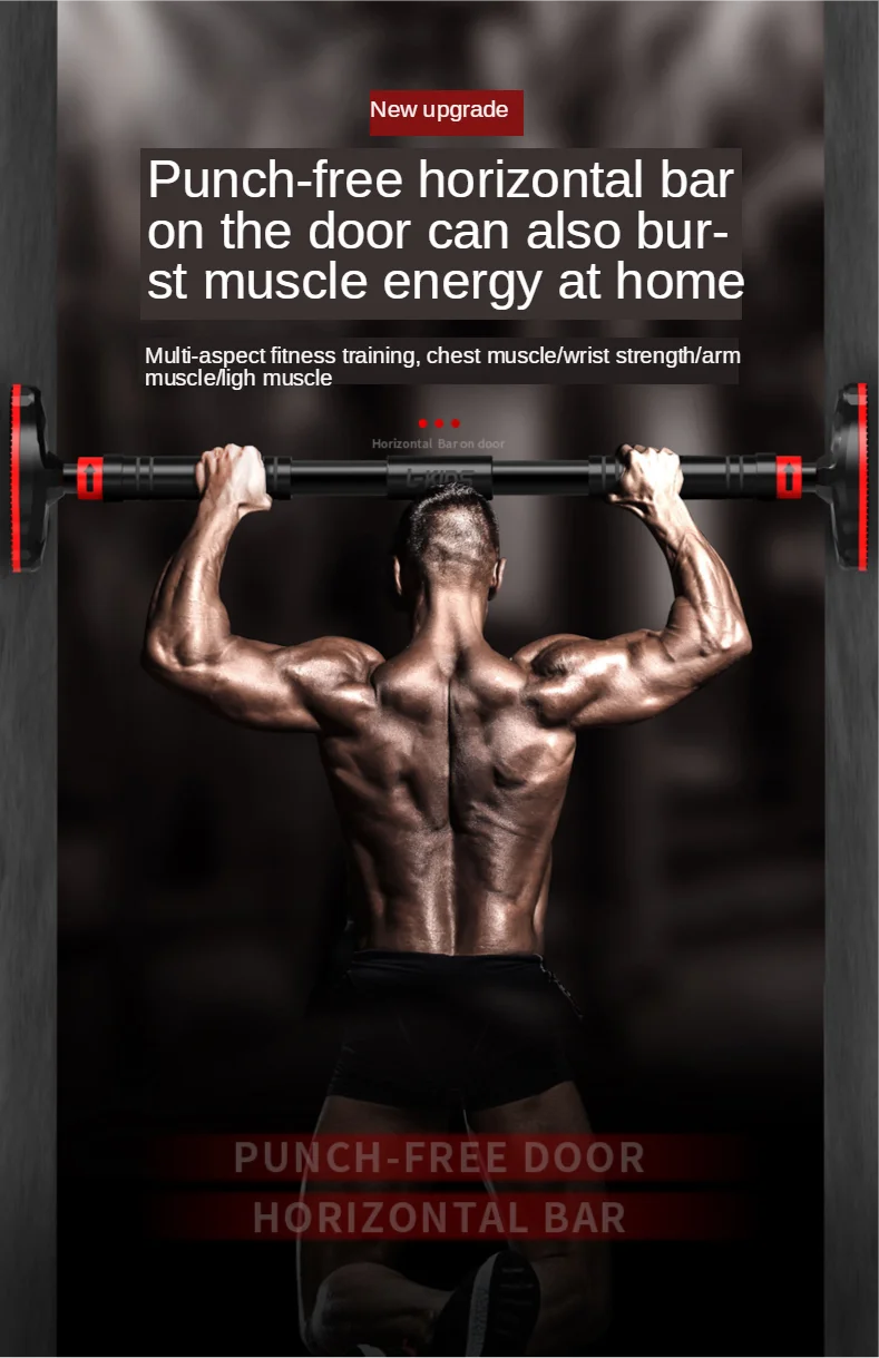 Barre de Traction Porte Réglable Acier – Pull-Up, Abdos & Musculation à Domicile | Sans Perçage | Fitness Home Gym