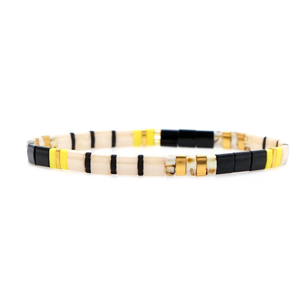 Go2boho Bracelet Miyuki Tila Perles Japonaises – Bijou Tendance Unisexe, Cadeau Classique & Original | Homme & Femme