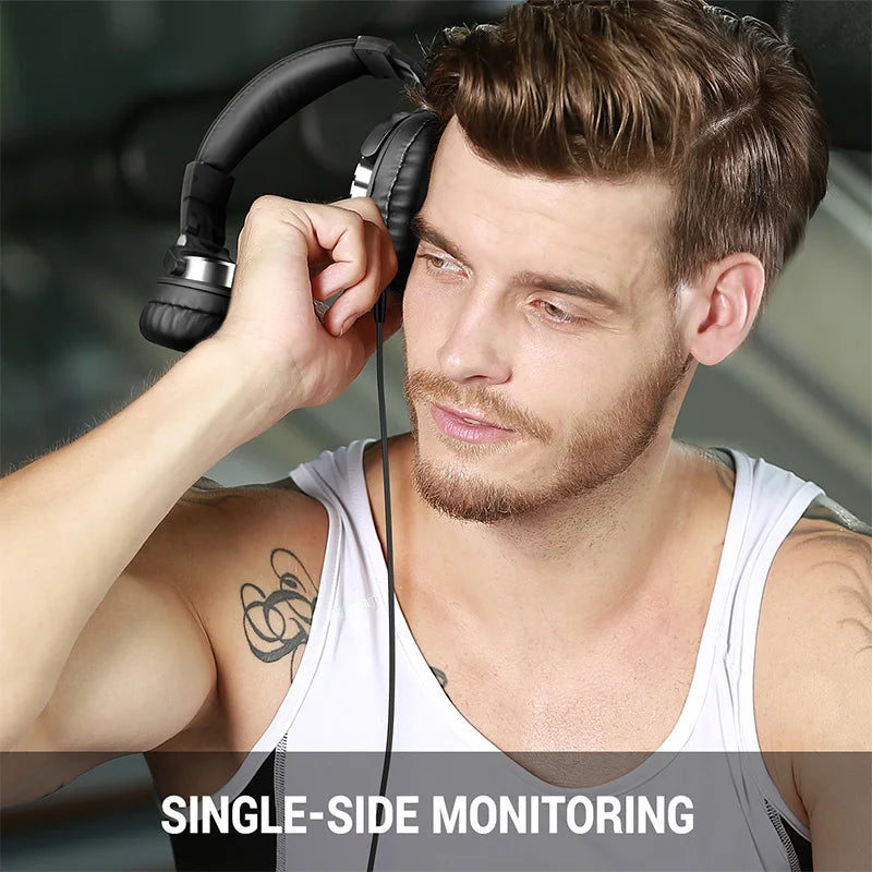 Oneodio Casque Studio DJ HiFi – Filaire Over-Ear Monitoring Musique & Gaming | Micro Intégré PC & Téléphone