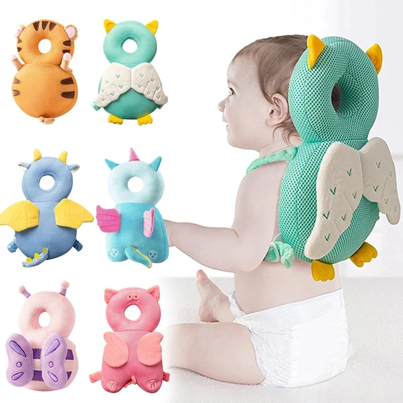 Sac à Dos Coussin Protège-Tête Bébé – Protection Chutes Enfant 1-3 Ans Cartoon Doux