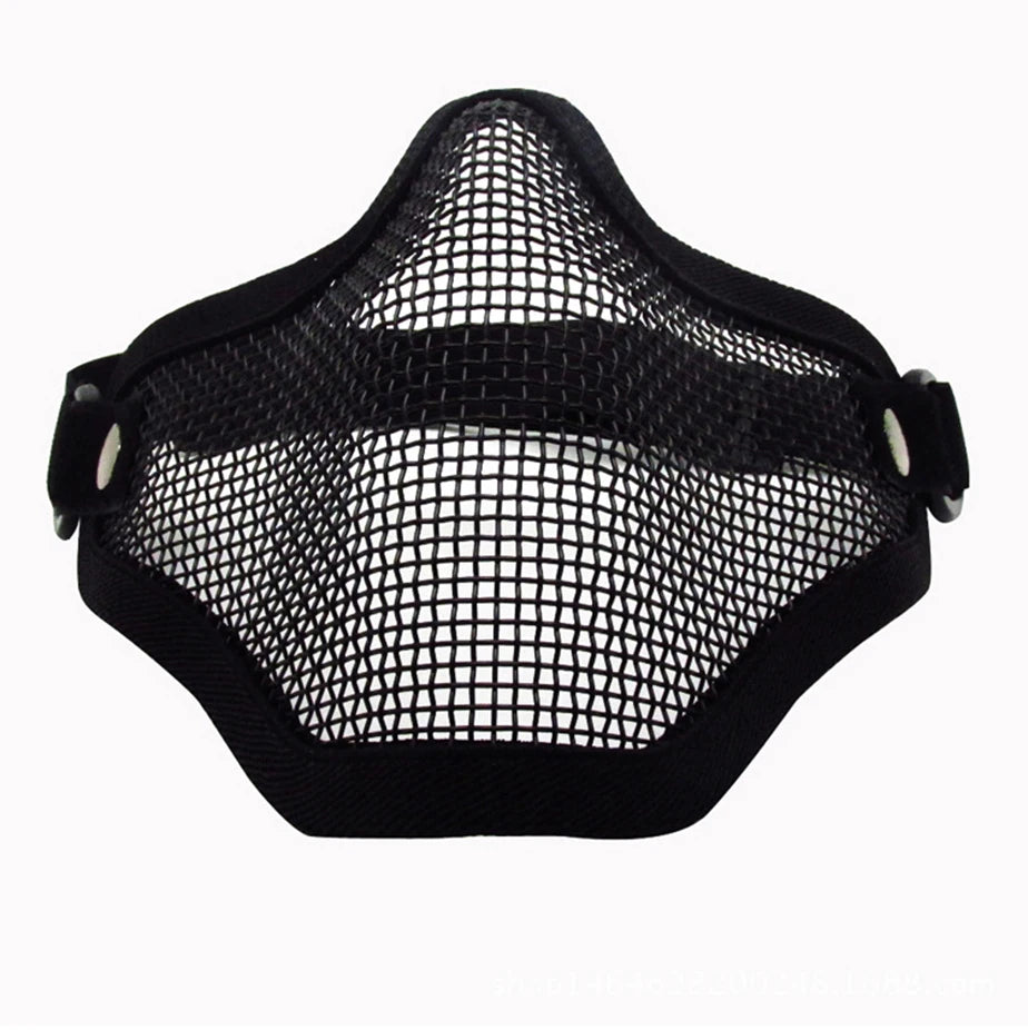 Masque Tactique Demi-Visage Tête de Mort - Airsoft, Paintball & Chasse