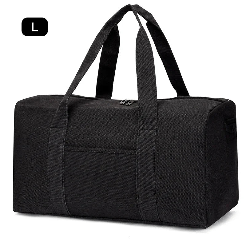 Sac de Voyage Pliable Grande Capacité Canvas Unisexe – Duffel Bag Épaule | Fitness, Gym & Voyage | Portable & Résistant