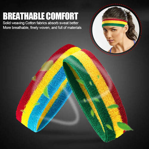 Bandeau Sport Absorbant Unisexe – Élastique & Respirant | Running, Yoga, Cyclisme & Fitness | Serre-Tête Anti-Transpiration Homme & Femme