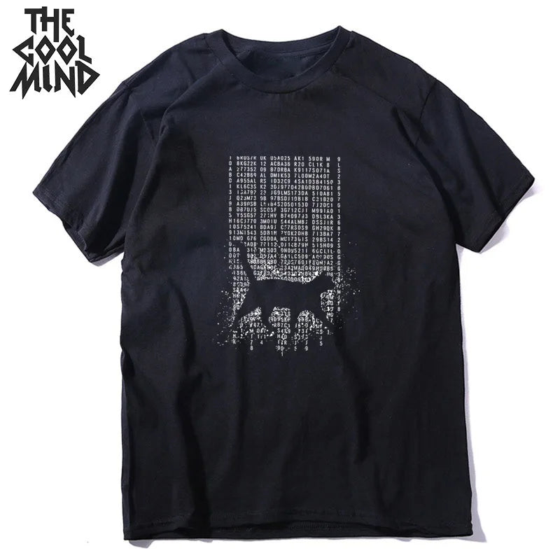 T-Shirt Homme 100% Coton Imprimé Chat Cool Loose Été Manches Courtes Col Rond Casual Tendance – Tee Graphique Félin Streetwear | Mode Homme Premium