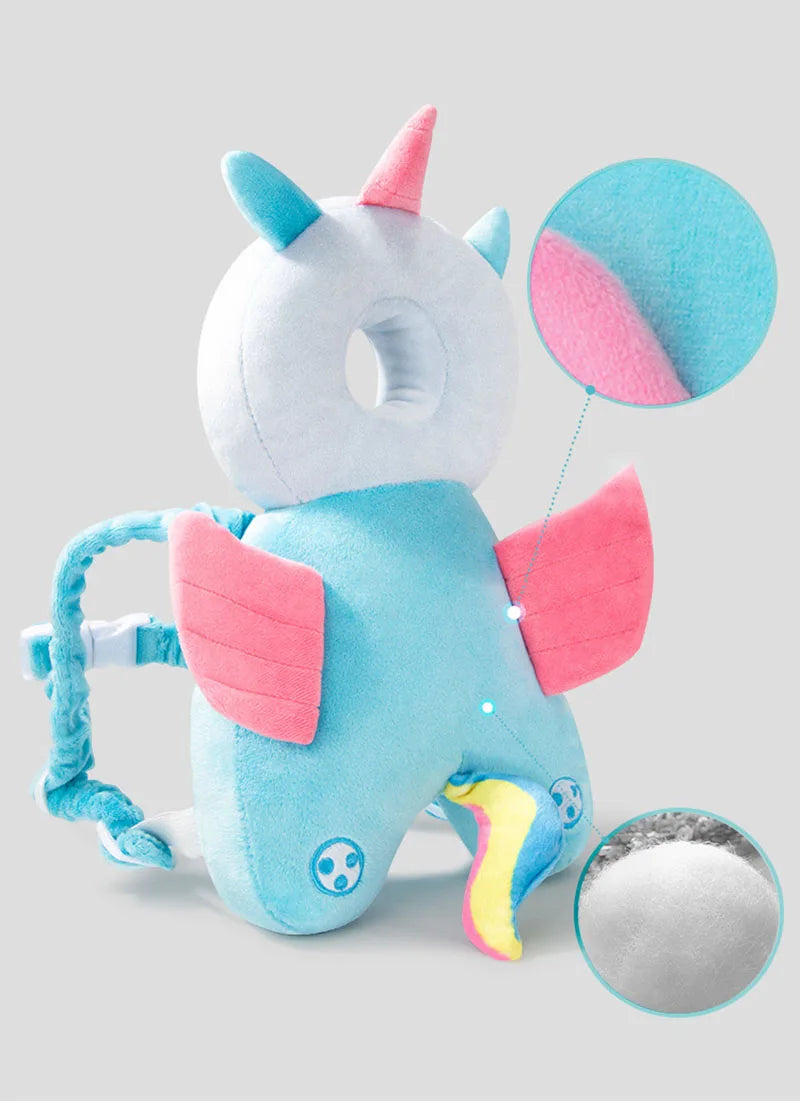 Sac à Dos Coussin Protège-Tête Bébé – Protection Chutes Enfant 1-3 Ans Cartoon Doux