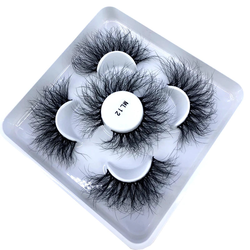 Faux Cils 3D Mink Naturels 2025 – Lot 3 Paires Longues | Extensions Cils Beauté