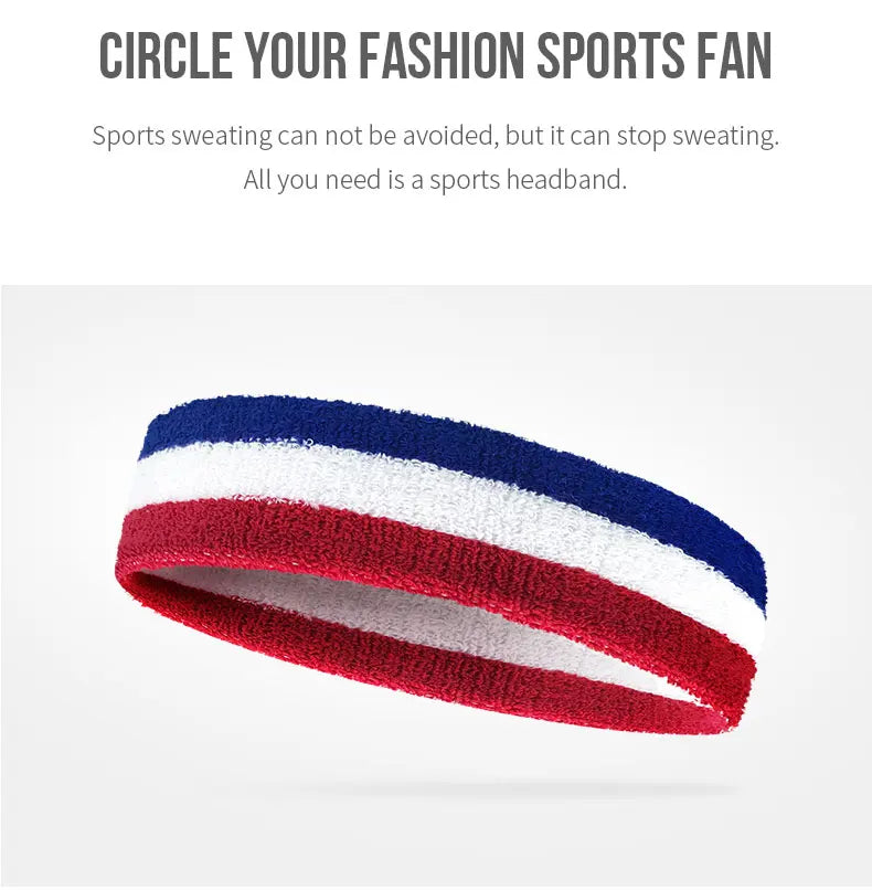Bandeau Sport Absorbant Unisexe – Élastique & Respirant | Running, Yoga, Cyclisme & Fitness | Serre-Tête Anti-Transpiration Homme & Femme