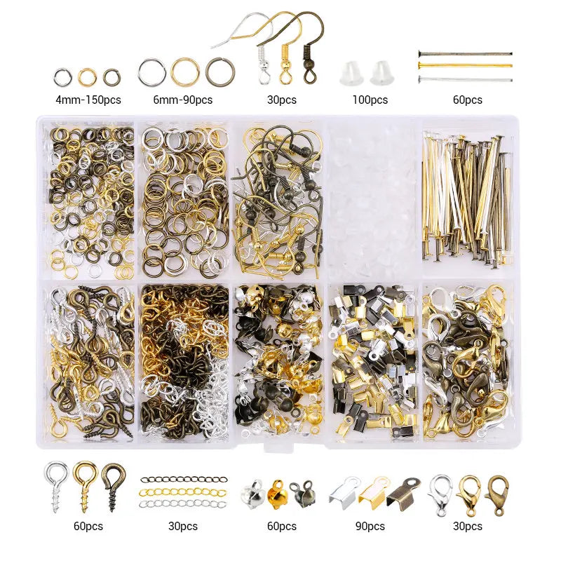 Kit Complet Création & Réparation Bijoux DIY – Outils, Fils Cuivrés, Fils & Accessoires Bijouterie | Idéal Débutantes & Créatrices Fait Main