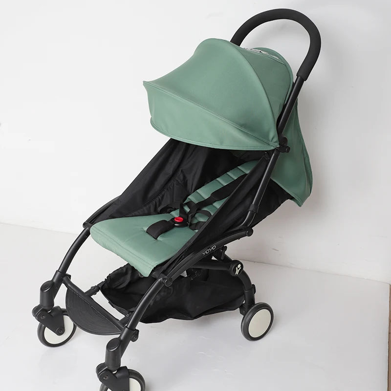 3-teiliges Zubehör-Set für Kinderwagen YOYO/Yoya – 175° Verdeck + Sitzbezug + Verstellbare Anti-UV-Matratze