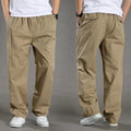 Pantalon Cargo Homme Coton Noir Travail Casual – Jogger Escalade Sport Printemps Été Automne Twill | Mode Homme Outdoor