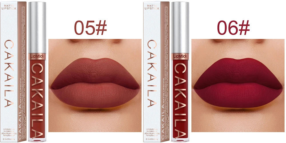 Gloss Velvet Mat Waterproof Longue Tenue – Texture Soyeuse & Hydratante | Cadeau Maquillage Femme
