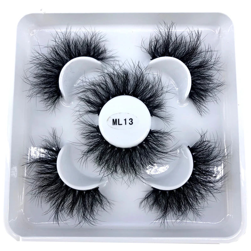 Faux Cils 3D Mink Naturels 2025 – Lot 3 Paires Longues | Extensions Cils Beauté
