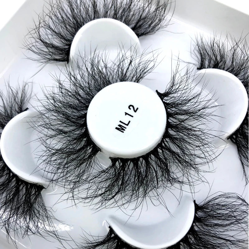 Faux Cils 3D Mink Naturels 2025 – Lot 3 Paires Longues | Extensions Cils Beauté