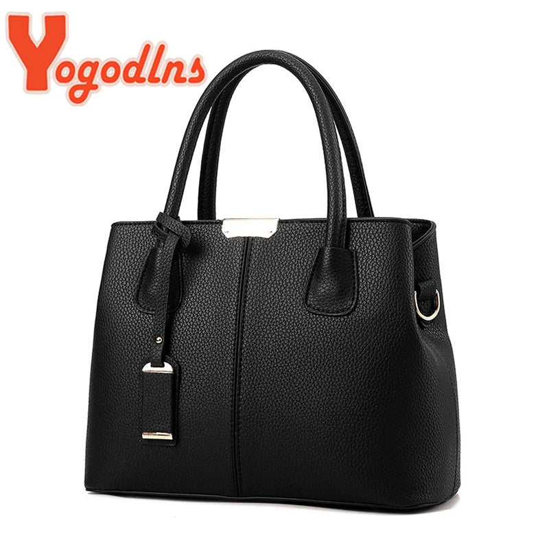 Sac à Main Cuir Femme Luxe – Yogodlns Designer Bag Bandoulière Élégante Purse Mode