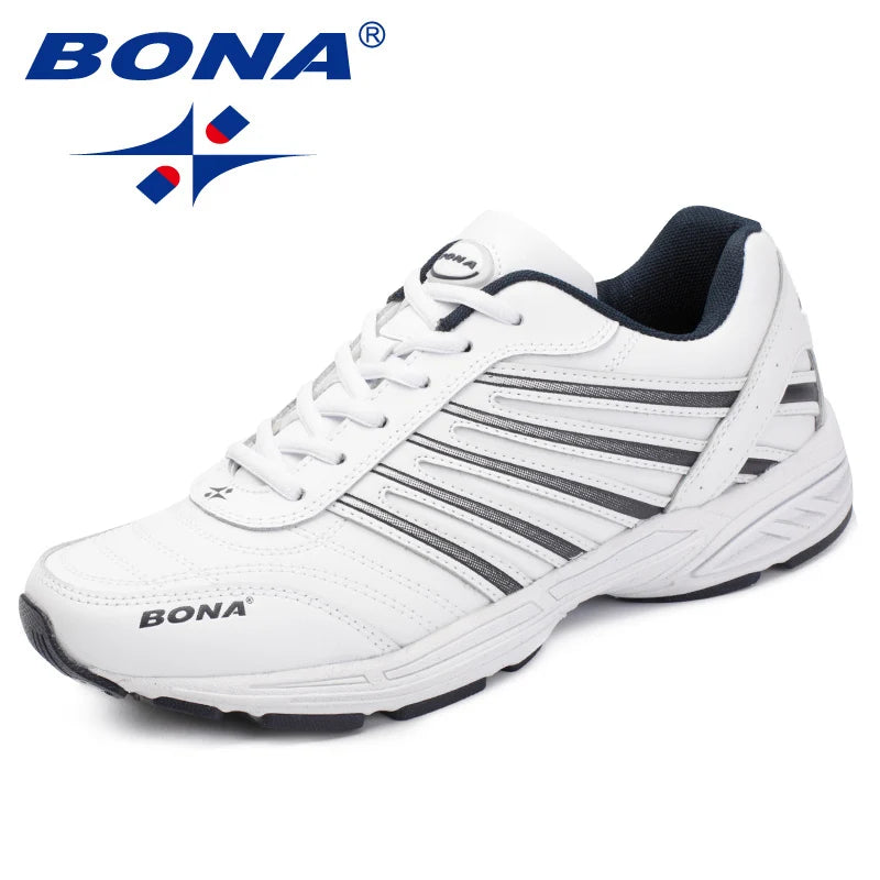BONA Herren-Loafer aus Spaltleder mit Schnürsenkeln – Klassische, legere Outdoor-Mode-Flats