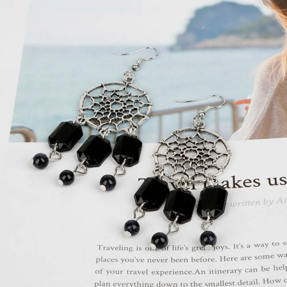 Lot 10 Connecteurs Boucles d'Oreilles Argent Antique — Accessoires DIY Bijoux