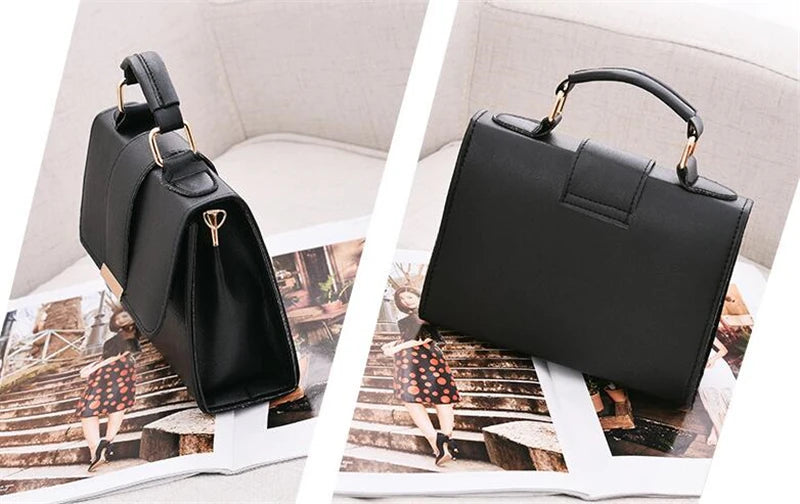 Sac À Main Femme Retro Cuir PU – Pochette Rabat Bandoulière Messenger Vintage Chic