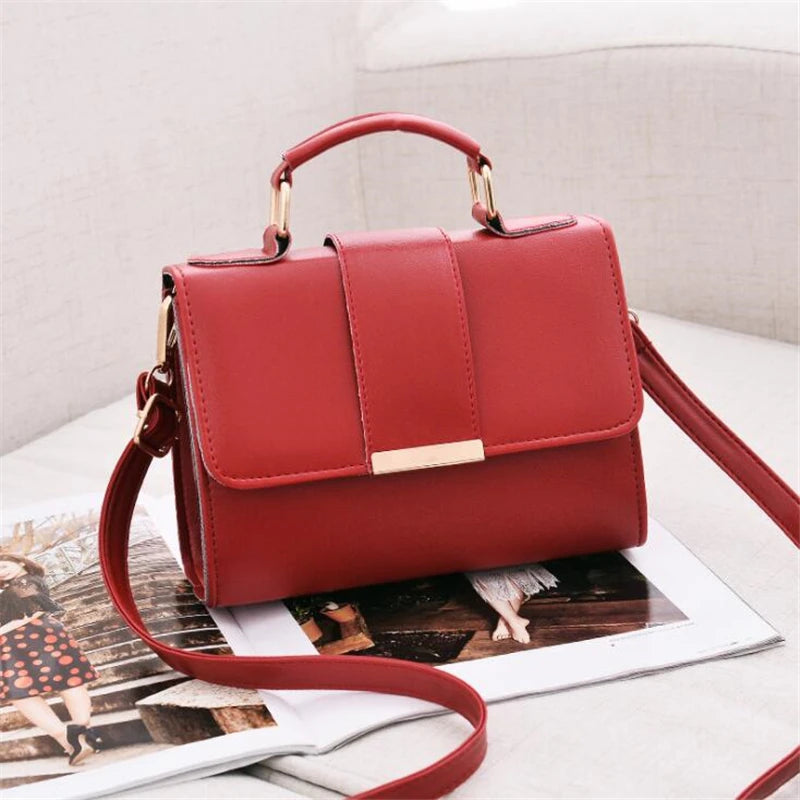 Sac À Main Femme Retro Cuir PU – Pochette Rabat Bandoulière Messenger Vintage Chic