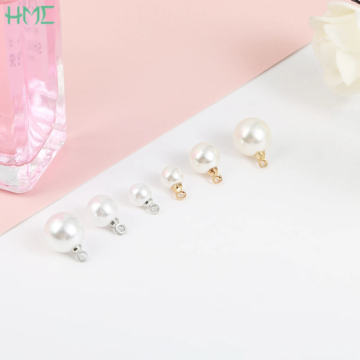 Perles Rondes Imitation Nacre ABS Lot 10 pcs – Pendentifs & Charms DIY | Boucles d’Oreilles, Bracelet, Collier & Choker | Accessoires Création Bijoux Premium