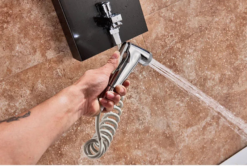 Panneau Douche LED 6 Modes Intelligent – Colonne LCD Rose Gold | Pluie, Cascade, Jets Massage & Robinet Mitigeur
