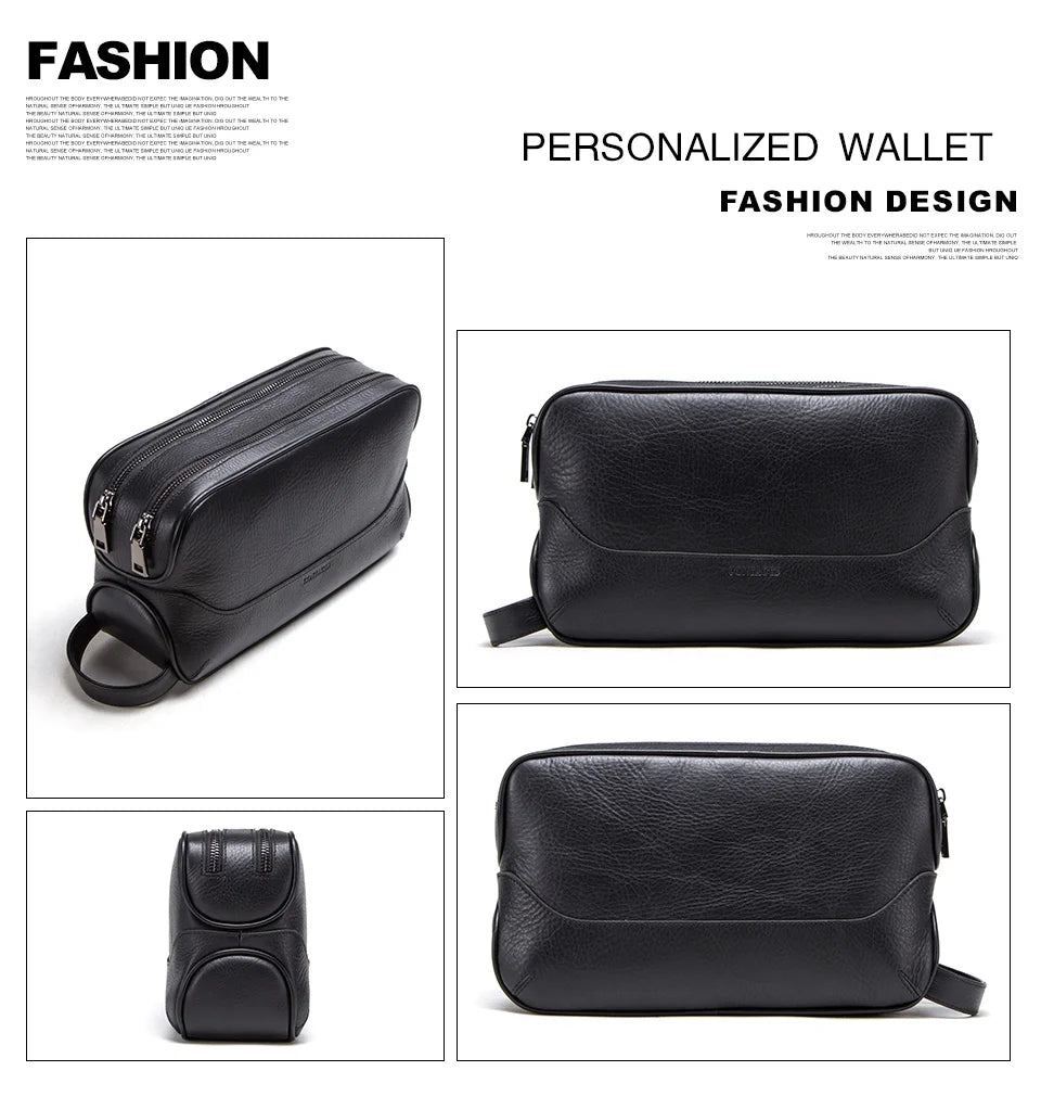 Trousse de Toilette Homme Cuir Véritable Vintage – Sac Cosmétique Organisateur Voyage