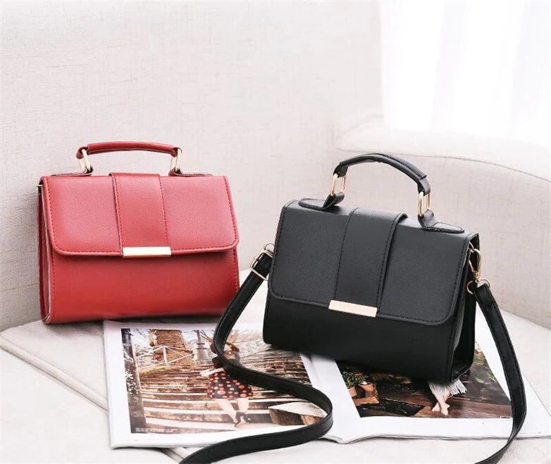 Sac À Main Femme Retro Cuir PU – Pochette Rabat Bandoulière Messenger Vintage Chic