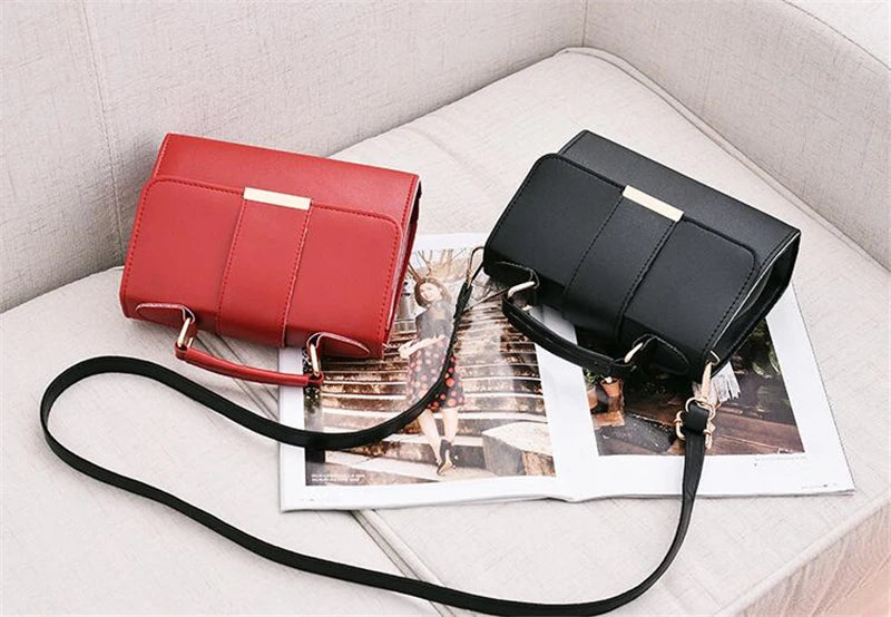 Sac À Main Femme Retro Cuir PU – Pochette Rabat Bandoulière Messenger Vintage Chic
