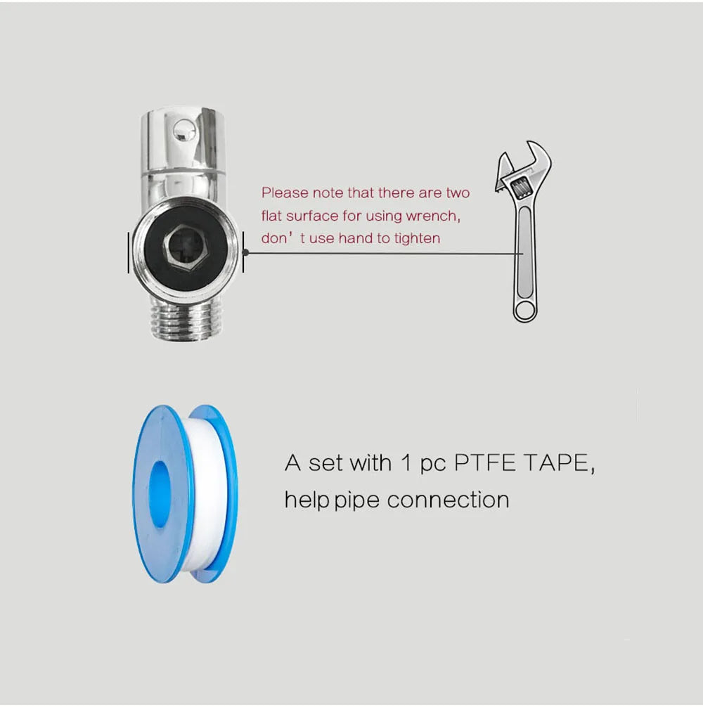 Kit Bidet Douchette Toilette Inox Autonettoyant – Robinet & Douchette à Main, Hygiène Optimale | Salle de Bain