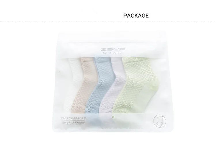 Lot 5 Paires Chaussettes Bébé Couleurs Assorties – Chaussettes Été Nouveau-Né 0-3 Ans