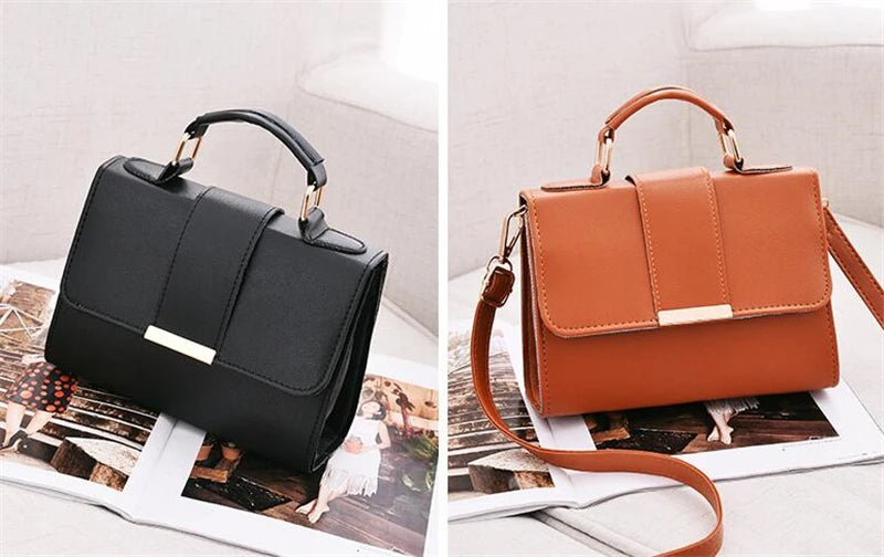 Sac À Main Femme Retro Cuir PU – Pochette Rabat Bandoulière Messenger Vintage Chic