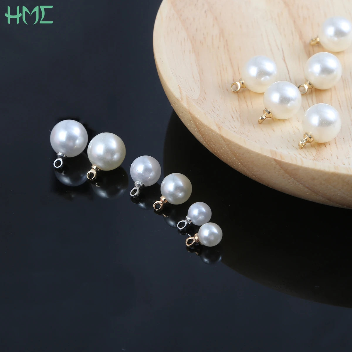 Perles Rondes Imitation Nacre ABS Lot 10 pcs – Pendentifs & Charms DIY | Boucles d’Oreilles, Bracelet, Collier & Choker | Accessoires Création Bijoux Premium