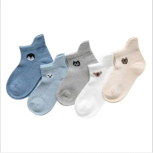 5er-Pack Babysocken in verschiedenen Farben – Sommersocken für Neugeborene 0-3 Jahre