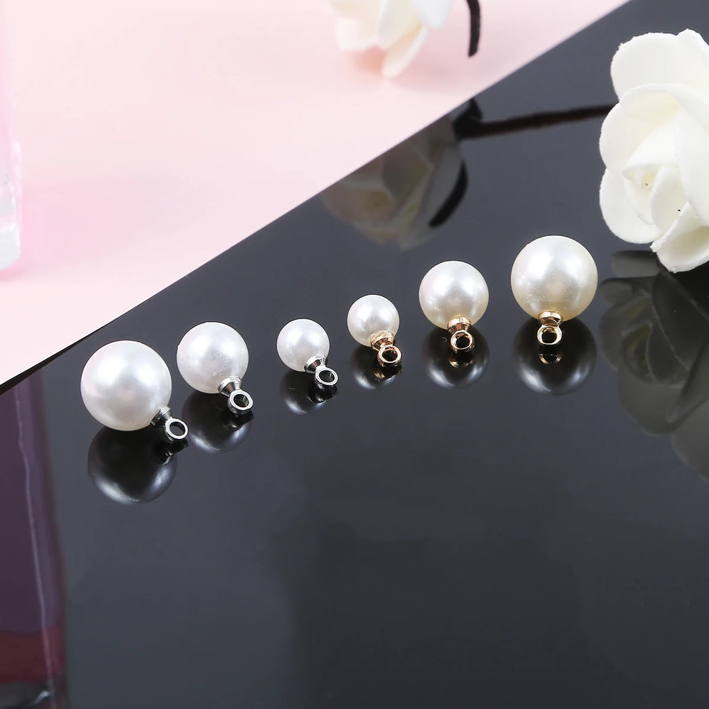 Perles Rondes Imitation Nacre ABS Lot 10 pcs – Pendentifs & Charms DIY | Boucles d’Oreilles, Bracelet, Collier & Choker | Accessoires Création Bijoux Premium