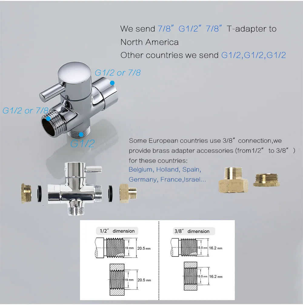 Kit Bidet Douchette Toilette Inox Autonettoyant – Robinet & Douchette à Main, Hygiène Optimale | Salle de Bain