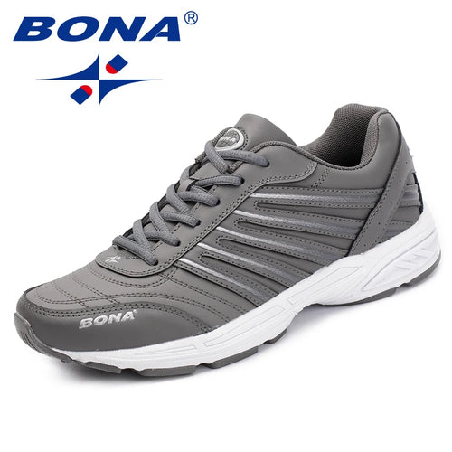 BONA Sneakers Cuir Fendu Lacets Loafers Homme – Casual Outdoor Fashion Flat Classiques