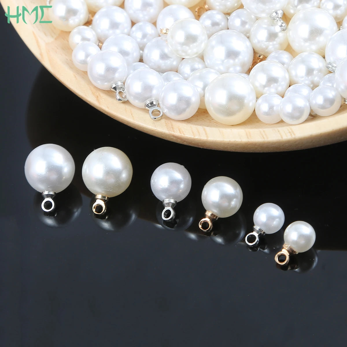 Perles Rondes Imitation Nacre ABS Lot 10 pcs – Pendentifs & Charms DIY | Boucles d’Oreilles, Bracelet, Collier & Choker | Accessoires Création Bijoux Premium