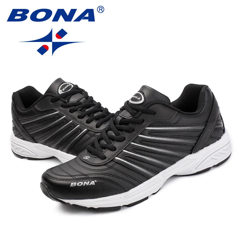 BONA Herren-Loafer aus Spaltleder mit Schnürsenkeln – Klassische, legere Outdoor-Mode-Flats