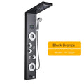 Colonne Douche LED Luxe Nickel Brossé – SPA Jets Massage, Affichage Digital Température | Panneau Douche Tour Salle de Bain