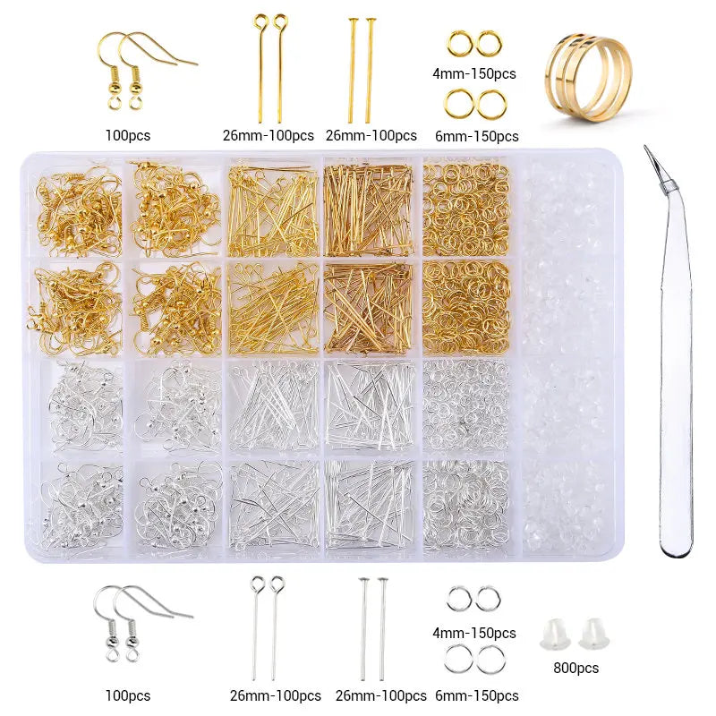 Kit Complet Création & Réparation Bijoux DIY – Outils, Fils Cuivrés, Fils & Accessoires Bijouterie | Idéal Débutantes & Créatrices Fait Main