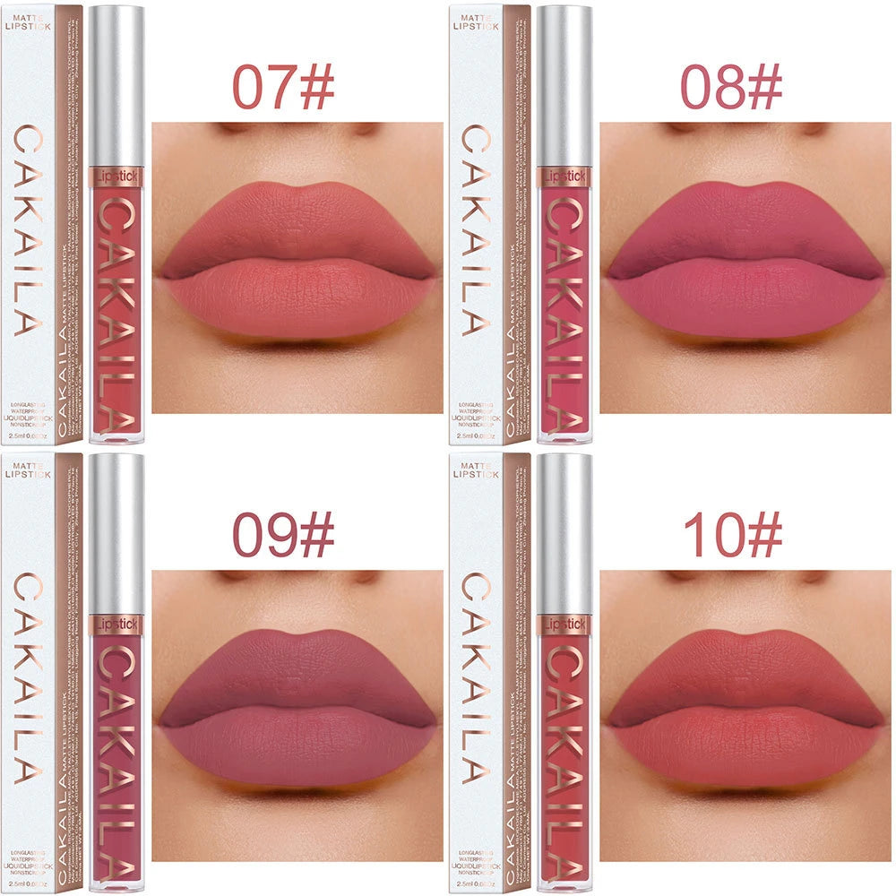 Gloss Velvet Mat Waterproof Longue Tenue – Texture Soyeuse & Hydratante | Cadeau Maquillage Femme