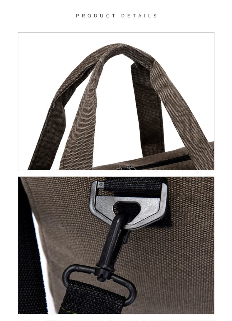 Sac de Voyage Pliable Grande Capacité Canvas Unisexe – Duffel Bag Épaule | Fitness, Gym & Voyage | Portable & Résistant
